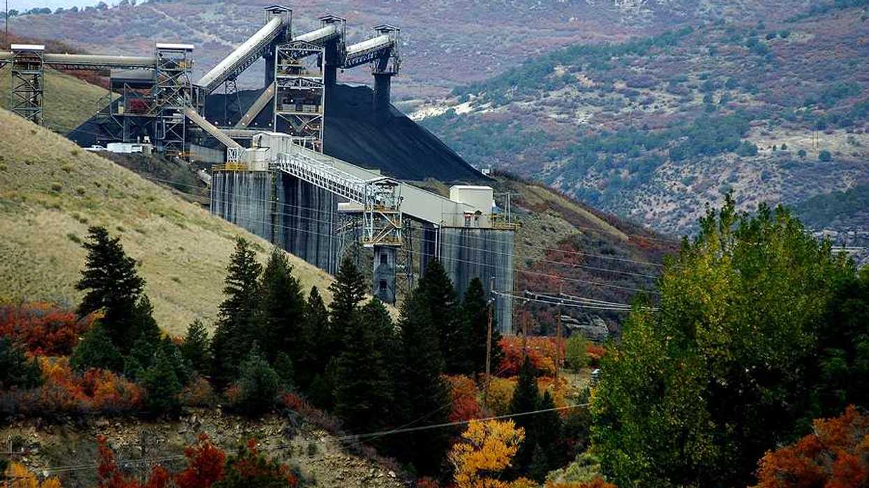 A coal mine in the midst of a beautiful environment
