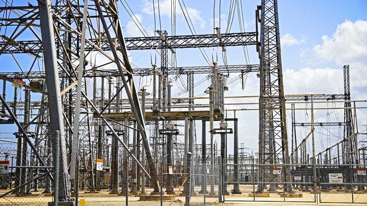 A Houston-area power substation.