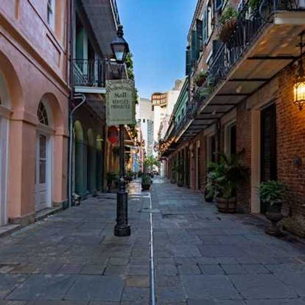 A pedestrian zone in a British city
