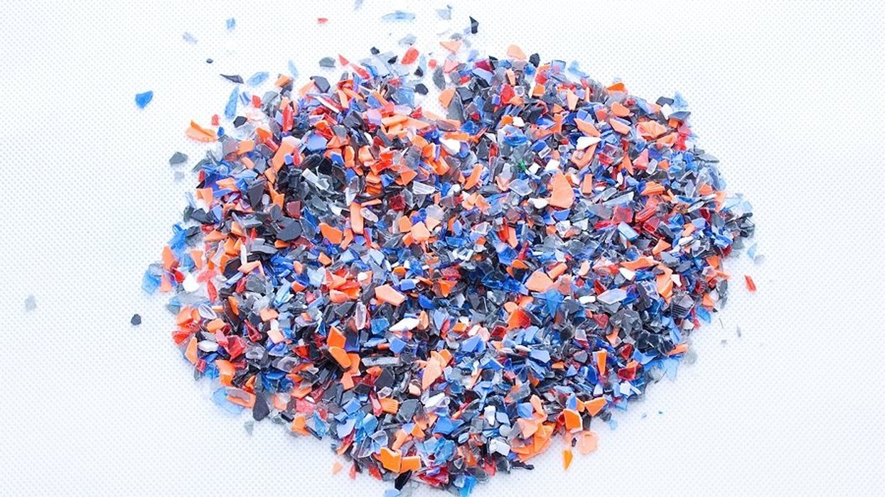 a pile of microplastics