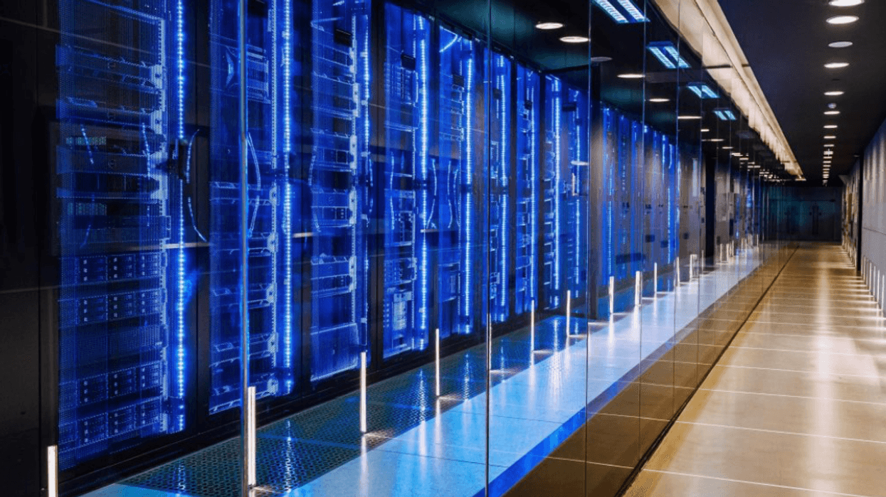 A row of computer servers