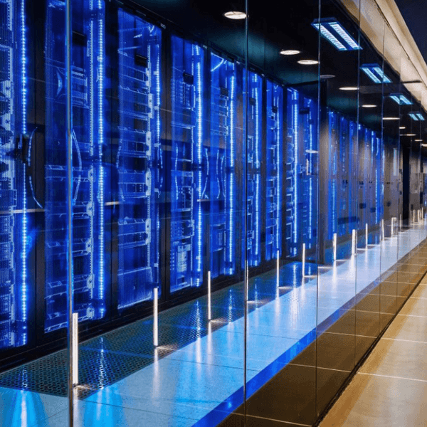 A row of computer servers