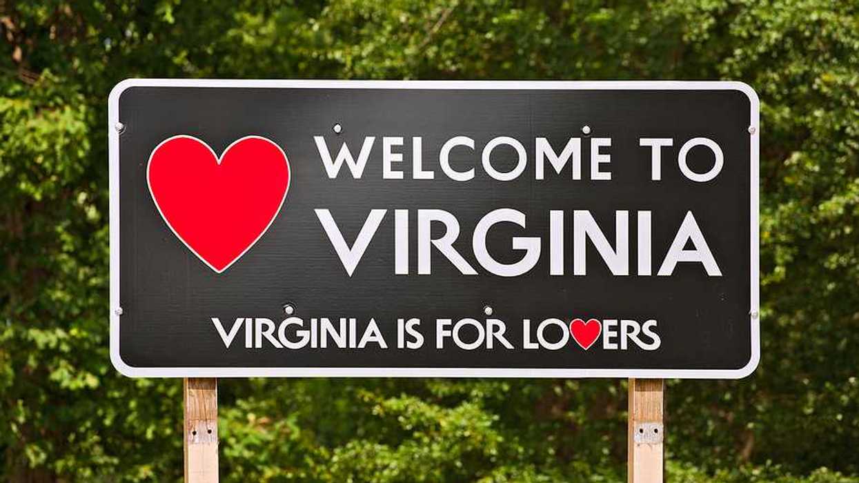 A sign saying Welcome to Virginia followed by Virginia is for lovers