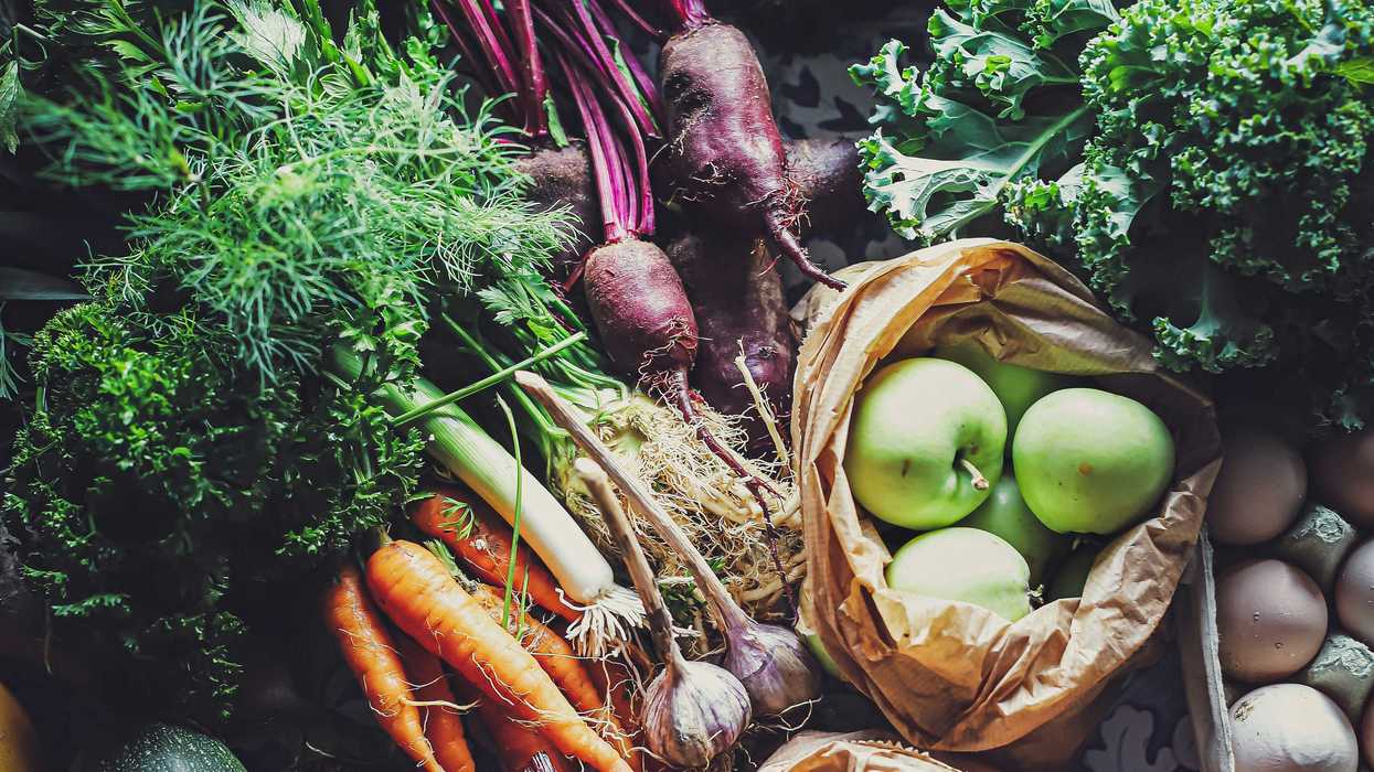 A variety of fruits and vegetables