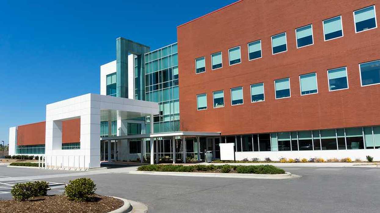 A view of a multistory medical center