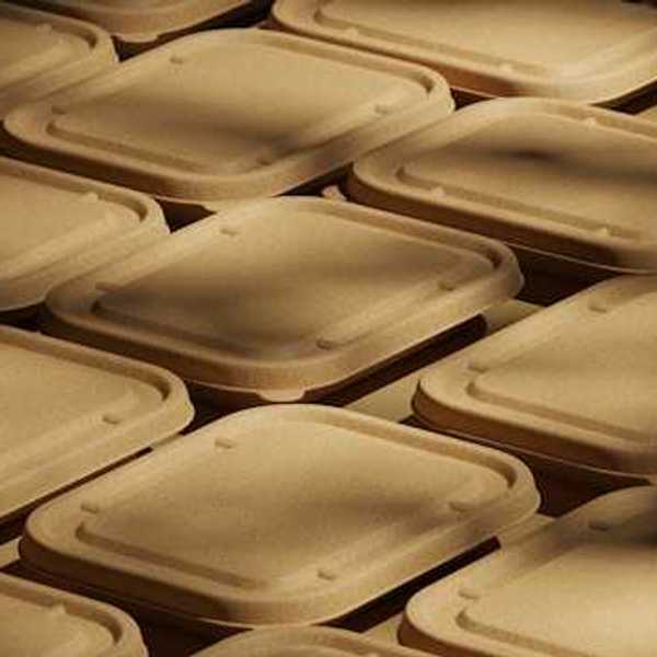 A view of food packaging in a row