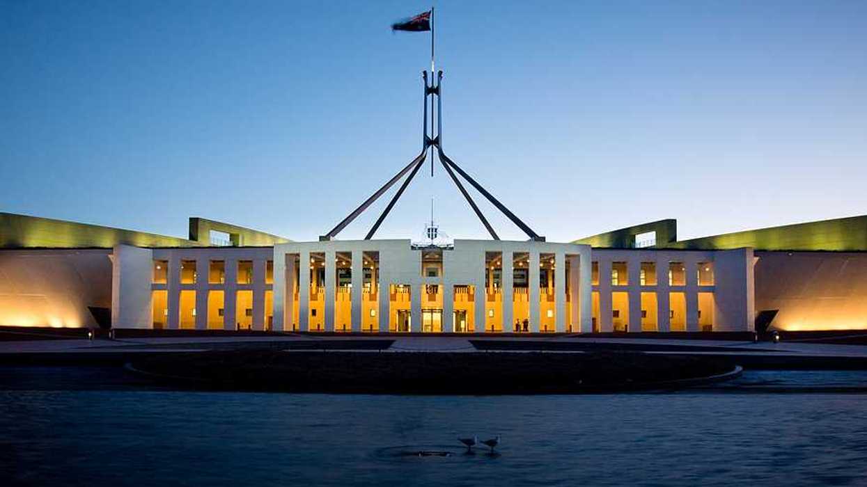 A view of the Australian parliament building
