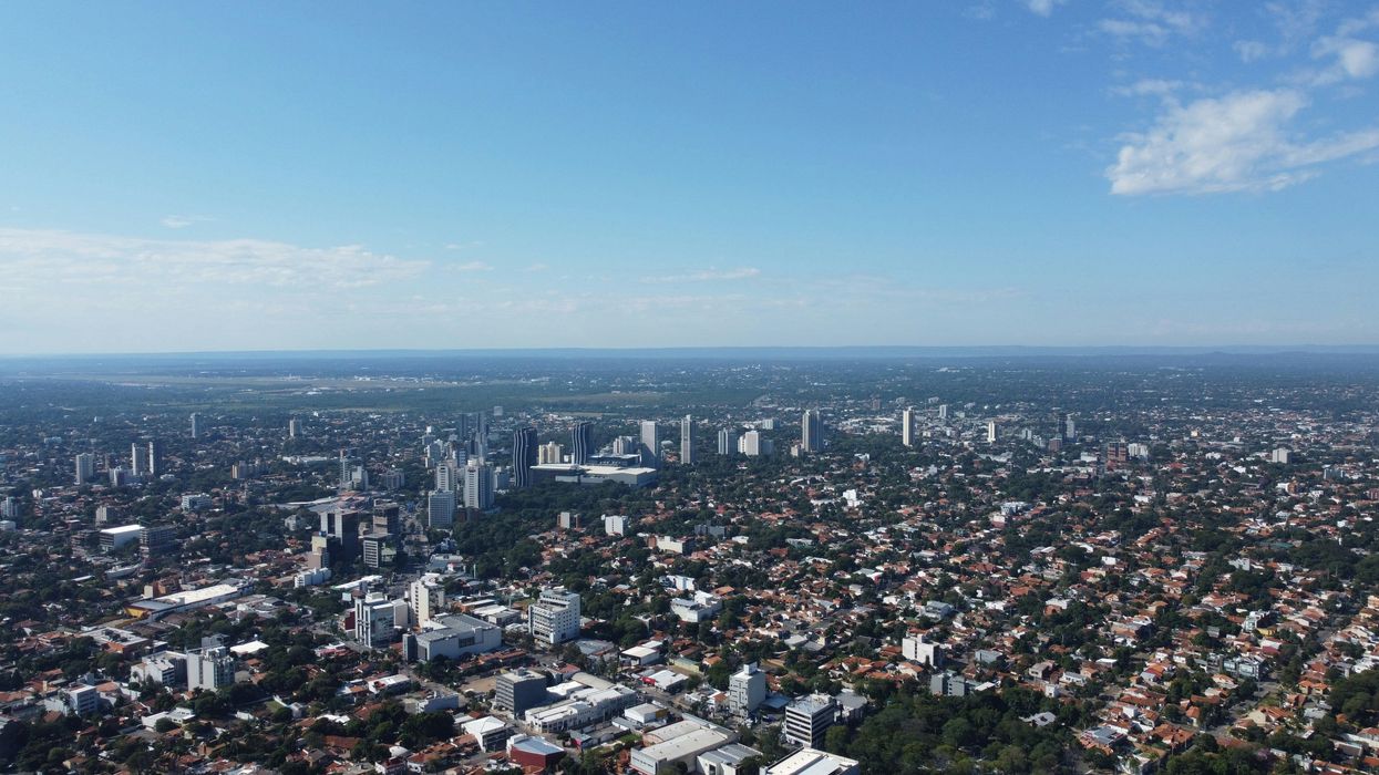 aerial view of city