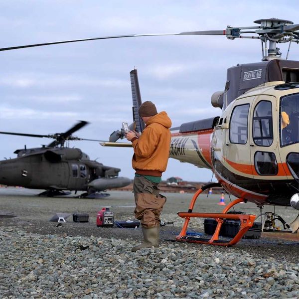 Alaska DOT&PF Assessment Teams operate drones in Kipnuk 2025-10-14