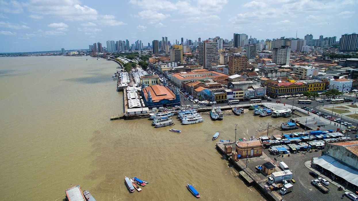 An aerial View of Belem do Para, Brazil - scene of COP30