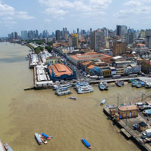 An aerial View of Belem do Para, Brazil - scene of COP30