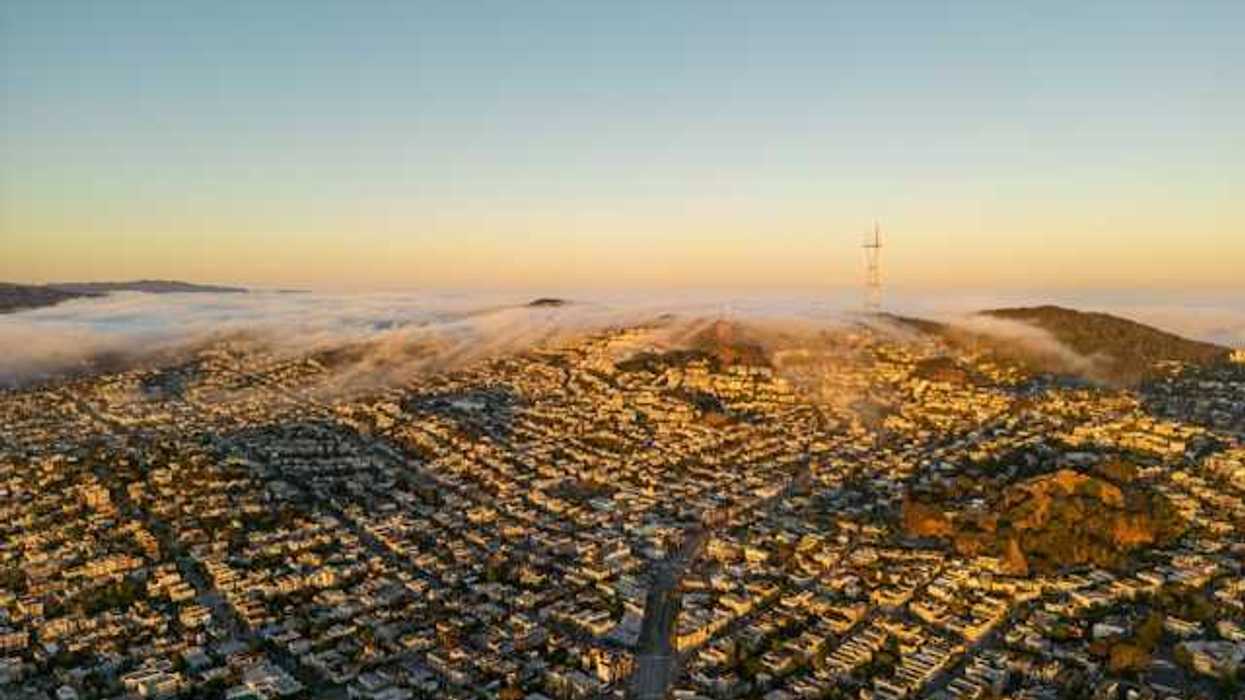 An aerial view of San Francisco