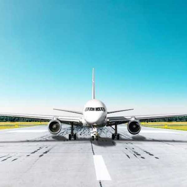 An airplane on the tarmac