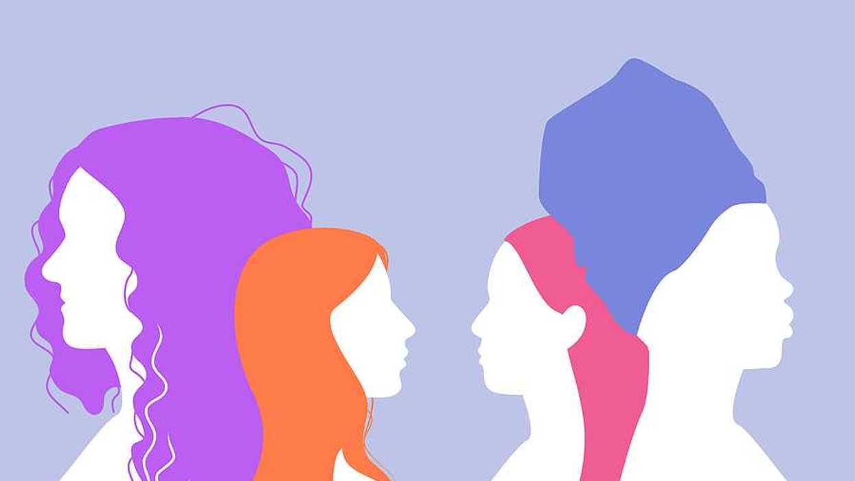 An illustration of women in silhouette