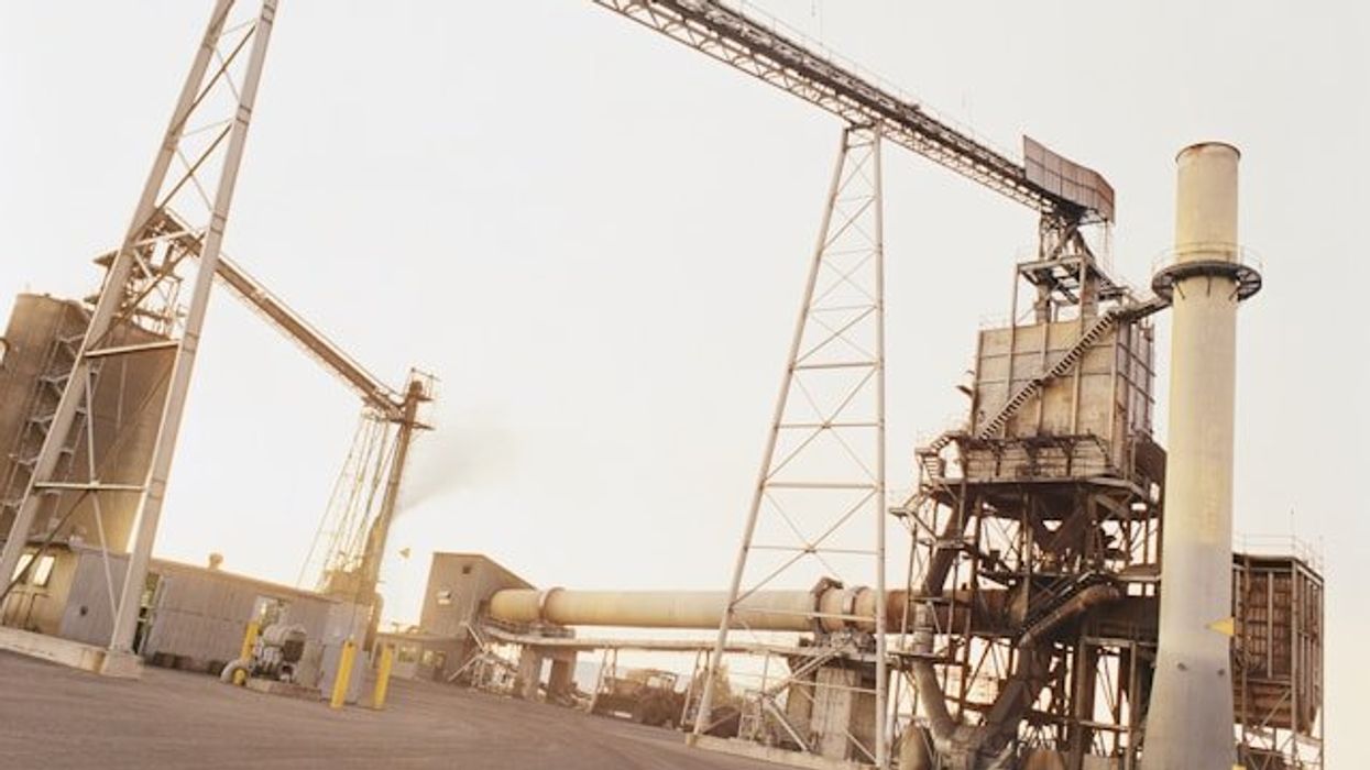 An industrial facility on a sunny day