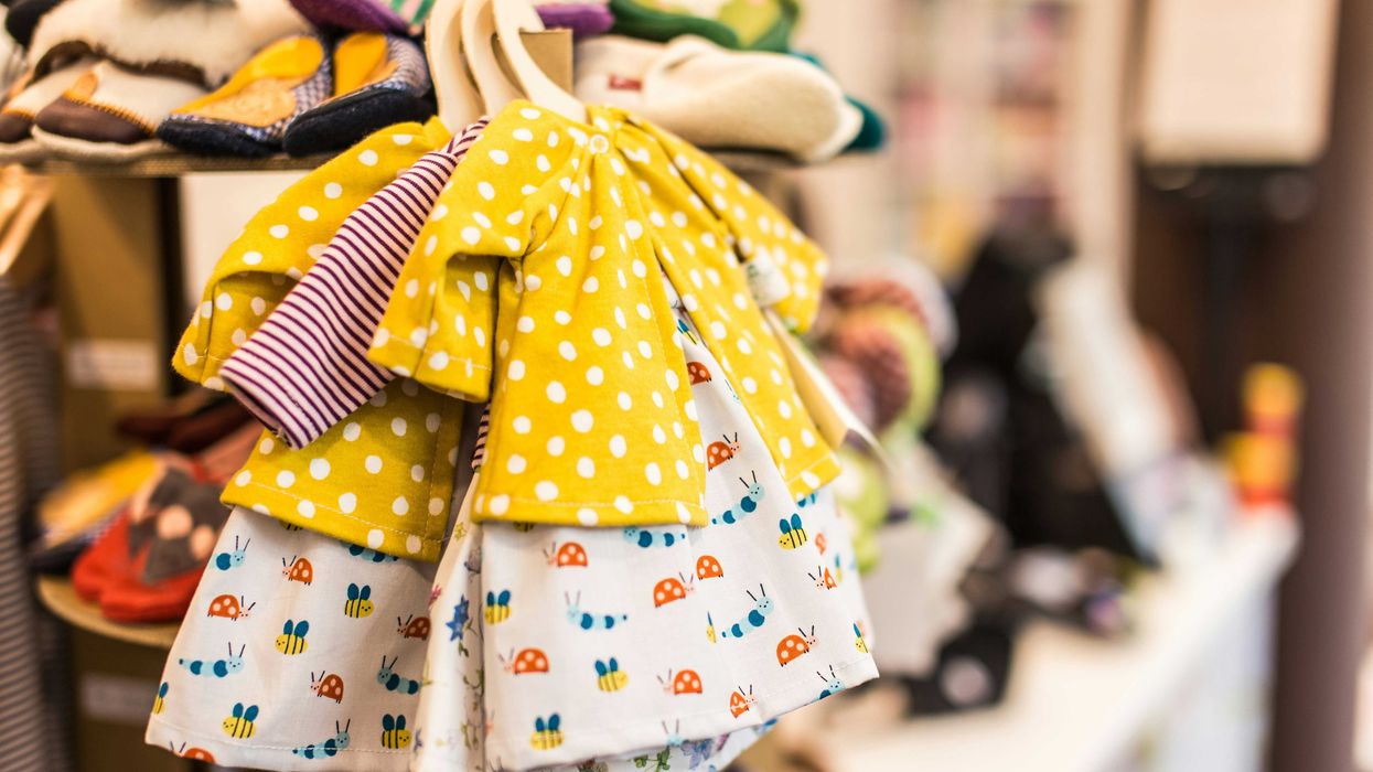 assorted-color long-sleeved baby dresses