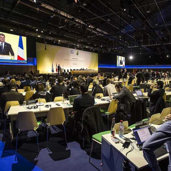 Attendees at the 21st session of the UN Conference on Climate Change
