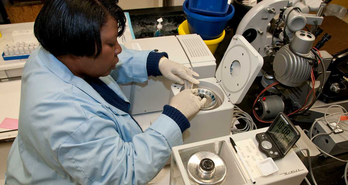Black female scientist
