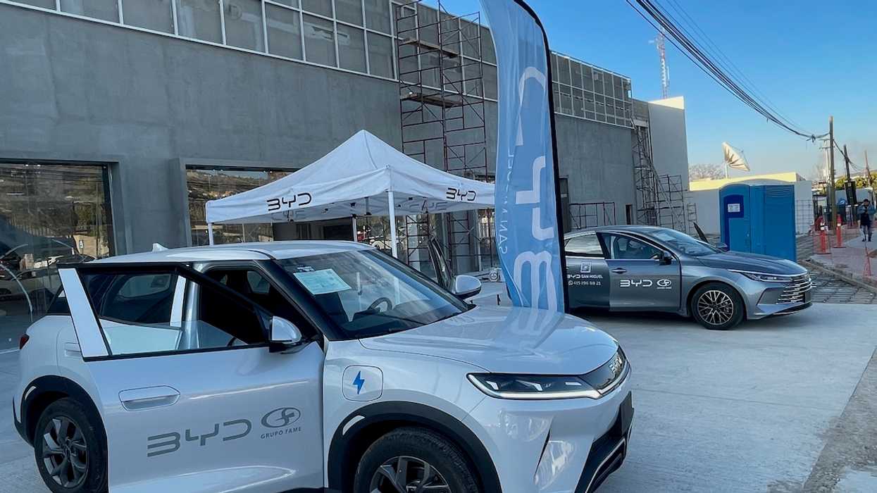BYD dealership under construction in San Miguel de Allende, Mexico. Feb 12, 2026