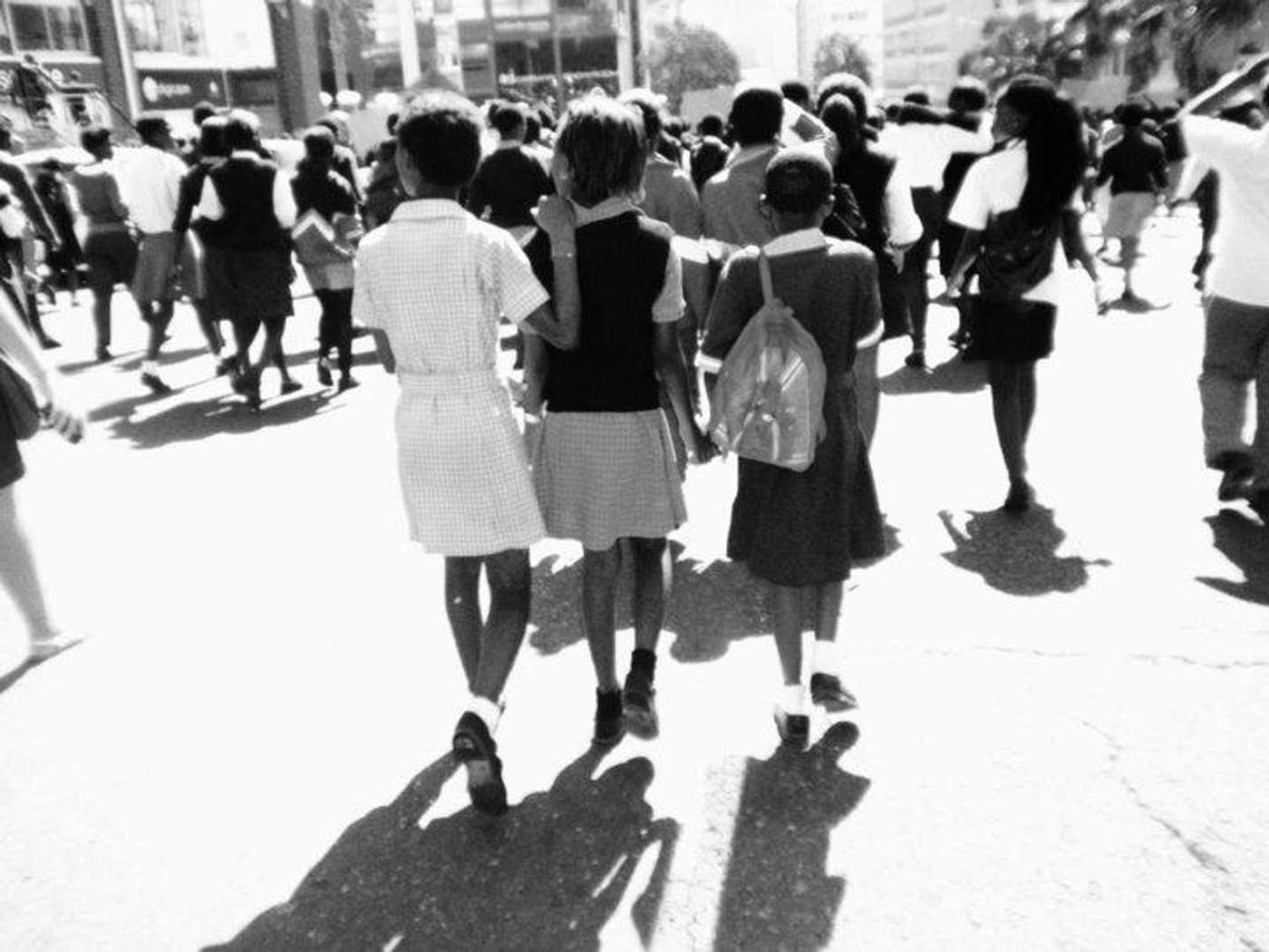 Cape town Africa children protest