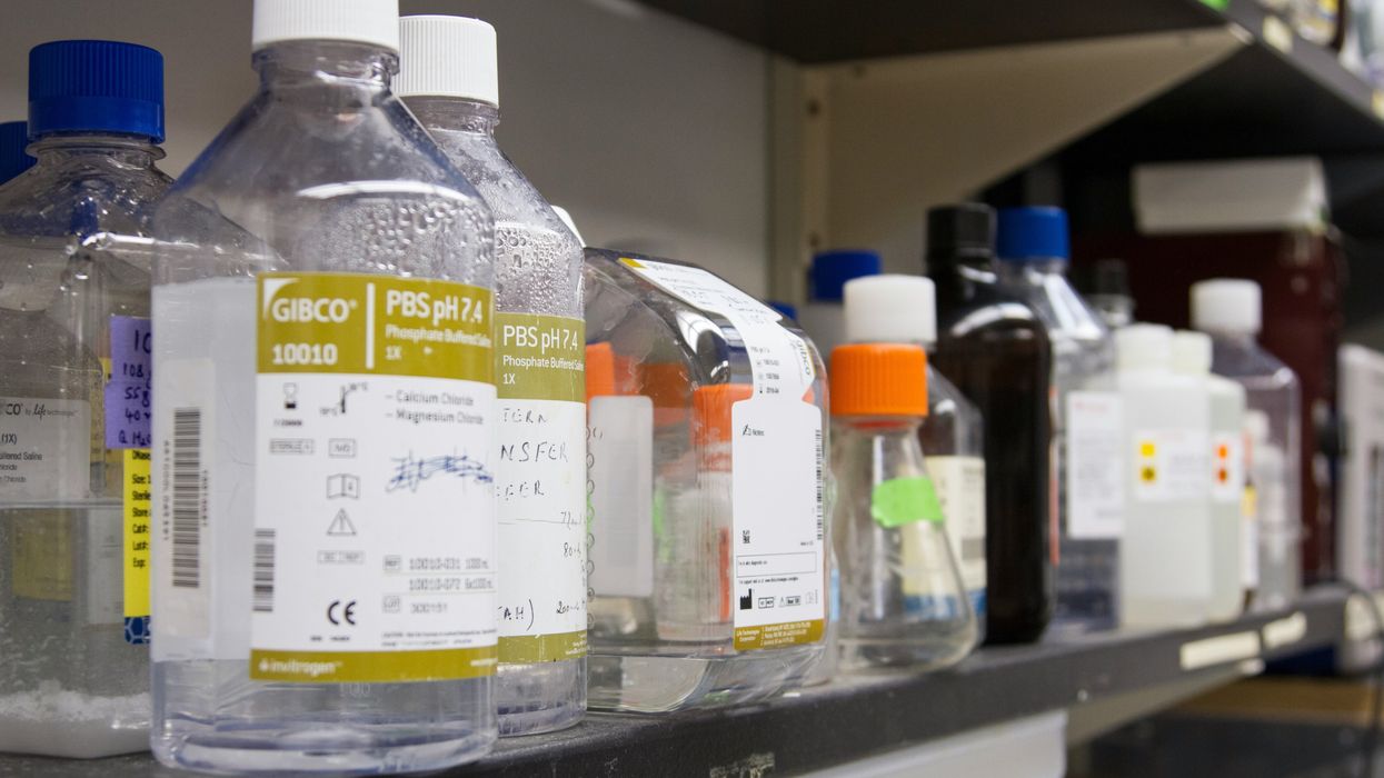 chemical bottles science lab