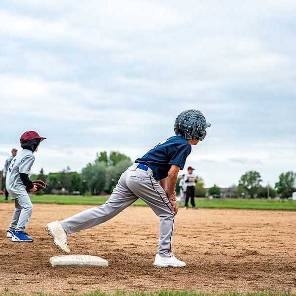 Children playing baseball