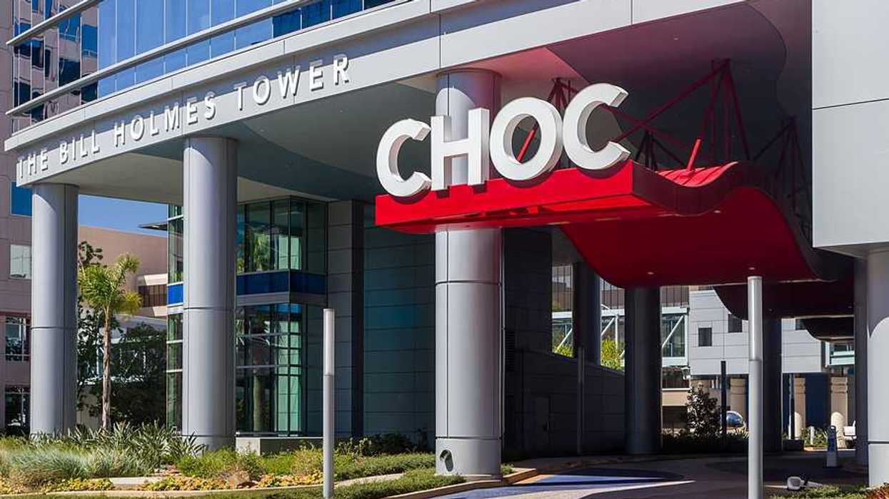 Children's Hospital of Orange County exterior and logo.