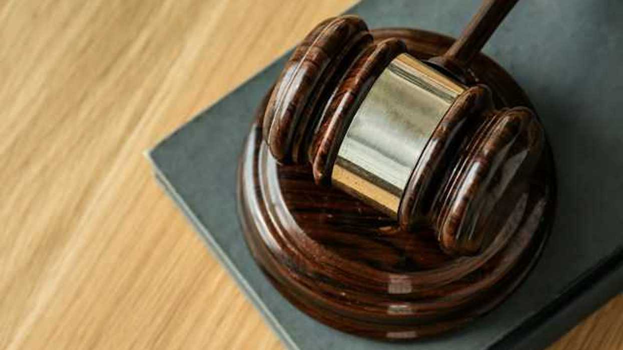Closeup of a wooden gavel