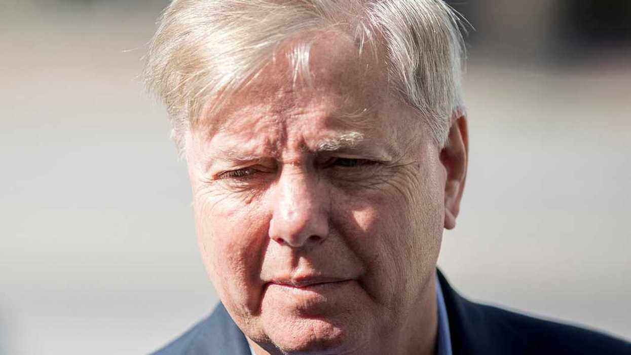 Closeup portrait of US Senator Lindsay Graham from 11/13/2017