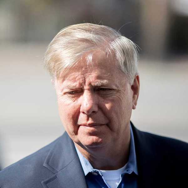 Closeup portrait of US Senator Lindsay Graham from 11/13/2017