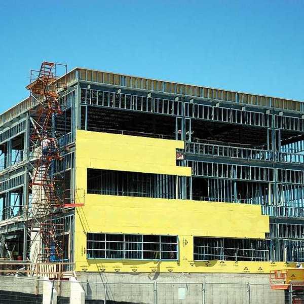 Construction of a large office building