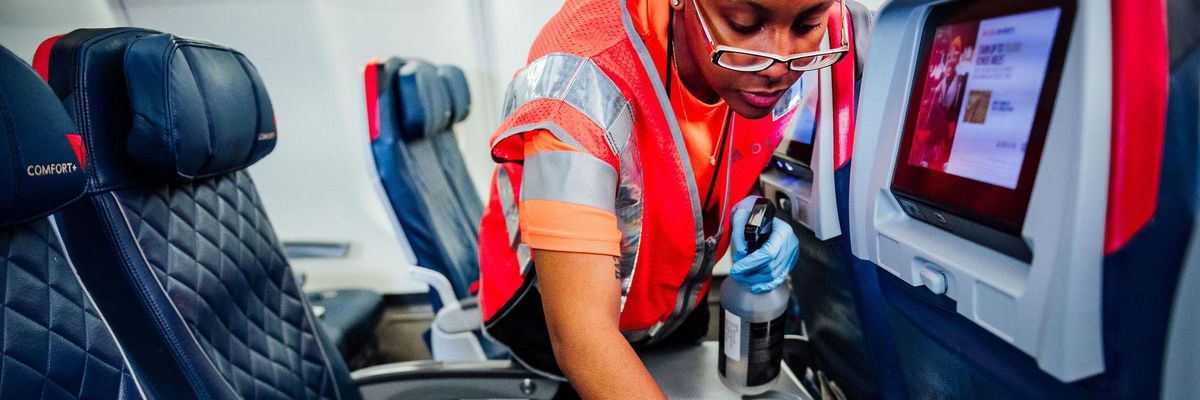 COVID-19 airplane disinfect