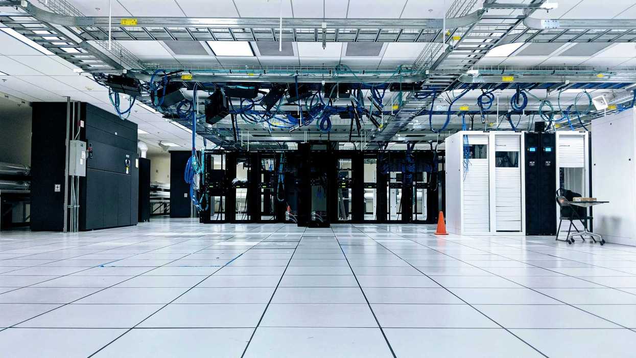 Data center interior.