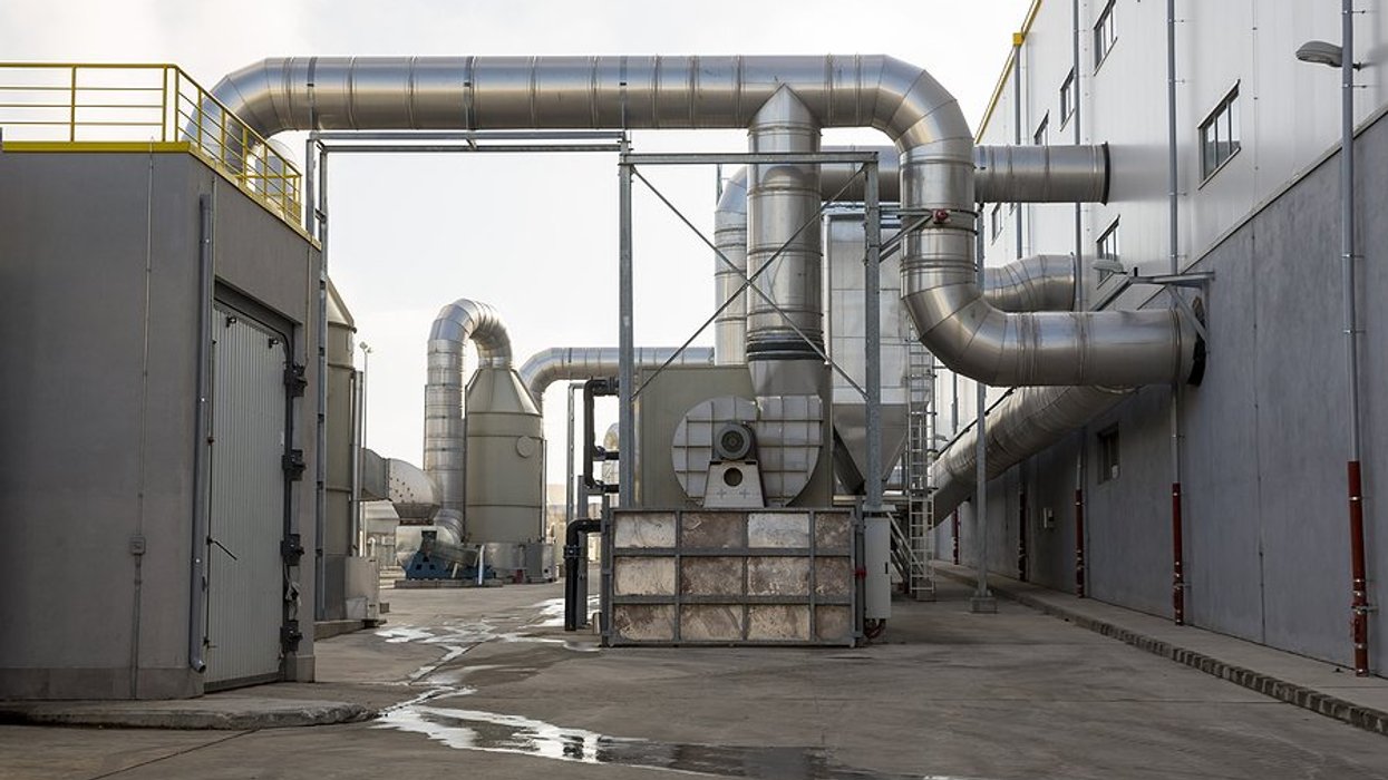 defunct factory equipment