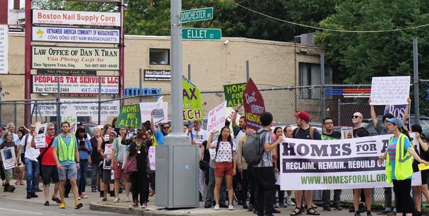 Dorchester housing rally