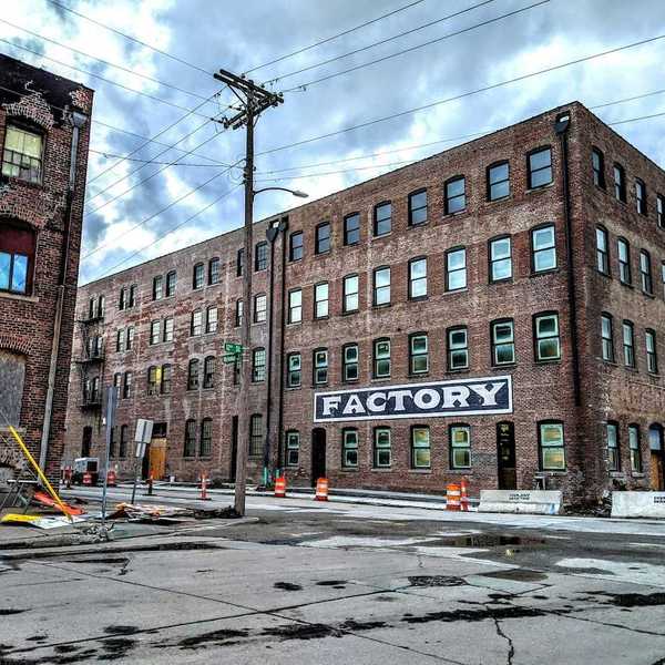 Downtown Omaha old factory buildings