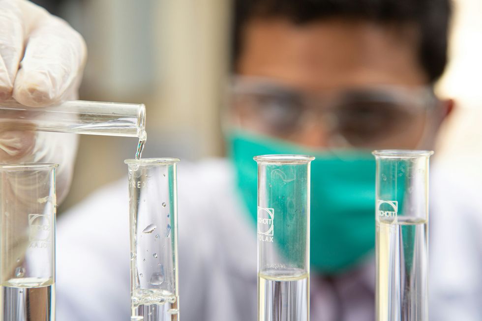 endocrine disrupting chemicals test tubes