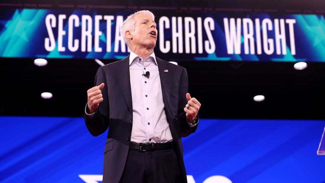 Energy Secretary Chris Wright speaking at CPAC