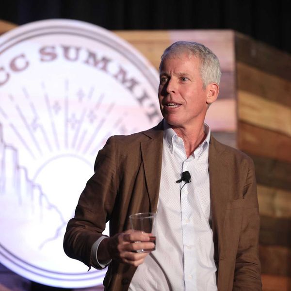 Energy Secretary Chris Wright speaking with attendees at the American Conservation Coalition's 2023 Summit in Salt Lake City, Utah.