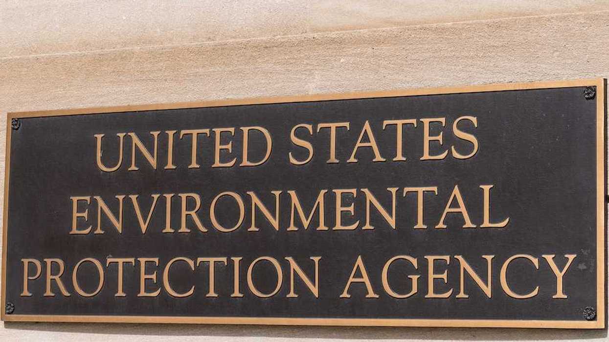 Environmental Protection Agency sign at the EPA Building in Washington, DC