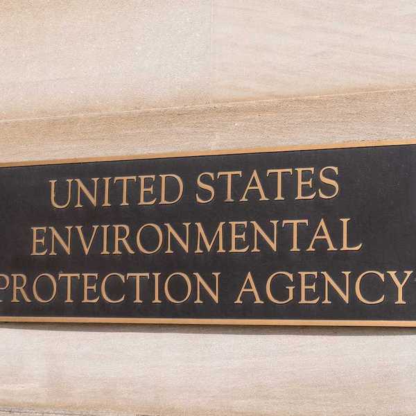 Environmental Protection Agency sign at the EPA Building in Washington, DC