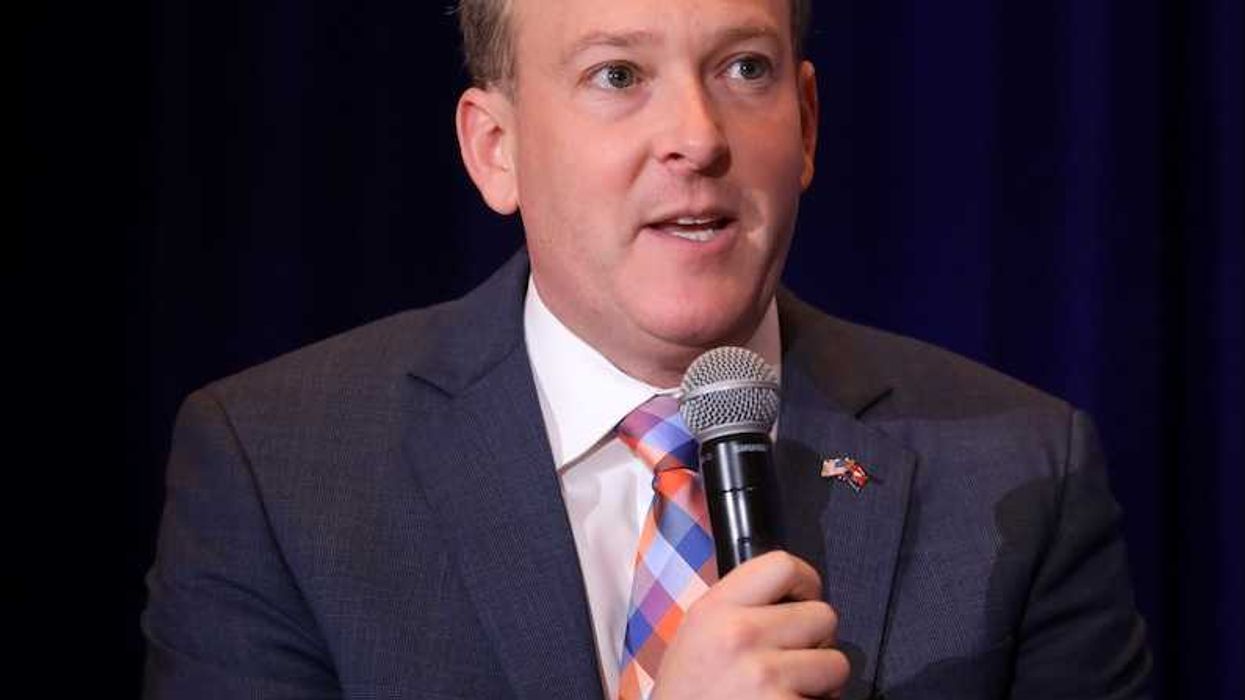 EPA chief, Lee Zeldin speaking into mic