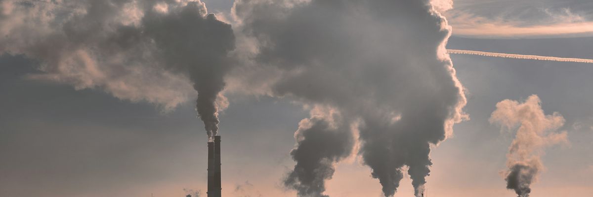 factories emitting pollution