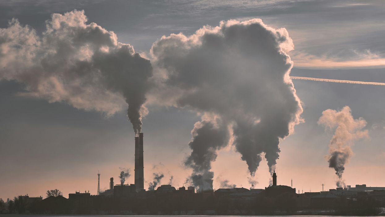 factories emitting pollution