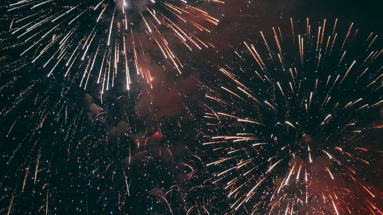 fireworks display.