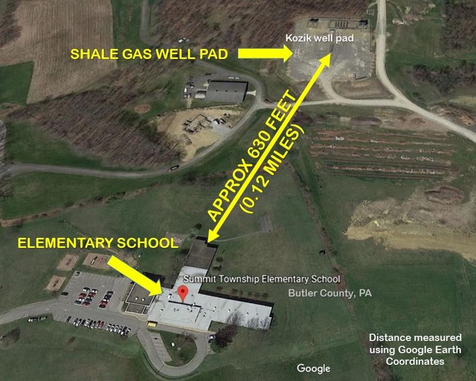 fracking near schools