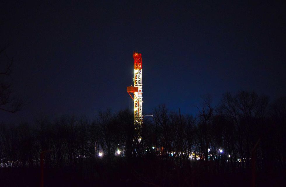 fracking well