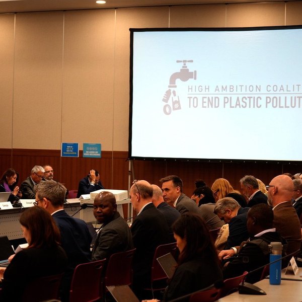global plastics treaty conference room