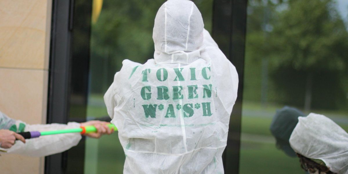 greenwashing climate change denial