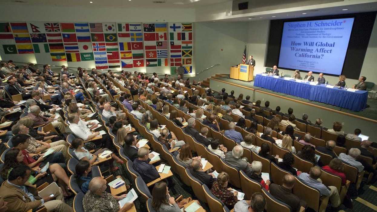 Henry Waxman explaining his global warming bill H.R. 2454 at UCLA Los Angeles